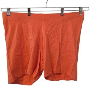 Orange Old Navy Women's High-Waist Jersey Biker Shorts